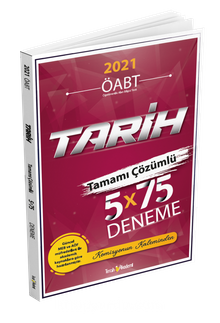 2021 ÖABT Tarih Tamamı Çözümlü 5x75 Deneme - Kolektif