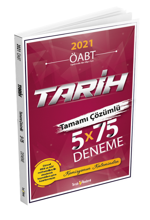 2021 ÖABT Tarih Tamamı Çözümlü 5x75 Deneme