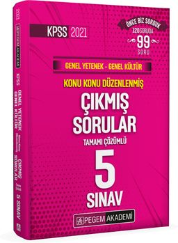 2021 KPSS Genel Yetenek Genel Kültür Konu Konu Düzenlenmiş Tamamı Çözümlü Çıkmış Sorular Son 5 Sınav