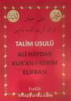 Talim Usulü Ali Haydar Kur'an-ı Kerim Elifbası