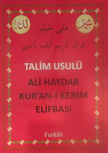 Talim Usulü Ali Haydar Kur'an-ı Kerim Elifbası