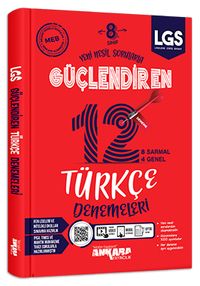 8. Sınıf Güçlendiren 12 Deneme Türkçe