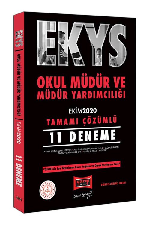 EKYS Okul Müdür ve Müdür Yardımcılığı Tamamı Çözümlü 11 Deneme Ekim 2020