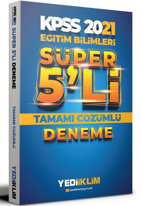 2021 KPSS Eğitim Bilimleri Tamamı Çözümlü Süper 5'li Deneme