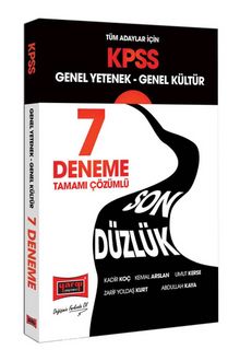 KPSS Tüm Adaylar İçin Genel Yetenek Genel Kültür Son Düzlük Tamamı Çözümlü 7 Deneme - Kolektif