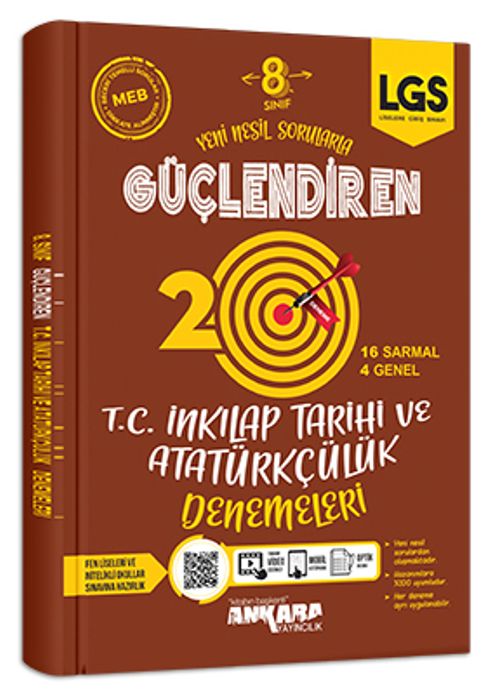 8. Sınıf T. C. İnkılap Tarihi ve Atatürkçülük 20 Deneme