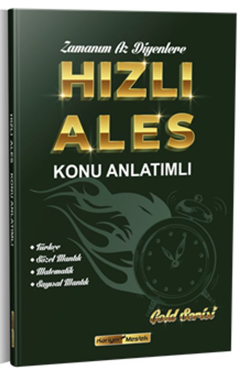2021 Hızlı ALES Konu Anlatımlı Zamanım Az Diyenlere