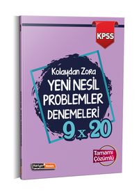 2021 KPSS Kolaydan Zora 9x20 Yeni Nesil Çözümlü Problemler Denemeleri 