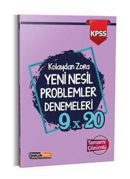 2021 KPSS Kolaydan Zora 9x20 Yeni Nesil Çözümlü Problemler Denemeleri 