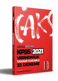 2021 KPSS Vatandaşlık Tamamı Çözümlü 22 Deneme 