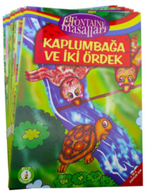 La Fontaine Masalları 1. ve 2. Sınıflar İçin (10 Kitap Takım - Büyük Boy)