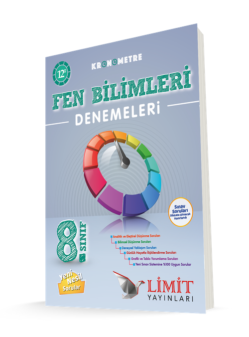 8. Sınıf Kronometre 12'li Fen Bilimleri Denemeleri
