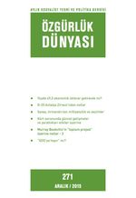Özgürlük Dünyası / Aylık Sosyalist Teori ve Politika Dergisi / Aralık 2015 Sayı:271