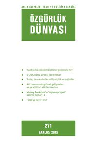 Özgürlük Dünyası / Aylık Sosyalist Teori ve Politika Dergisi / Aralık 2015 Sayı:271