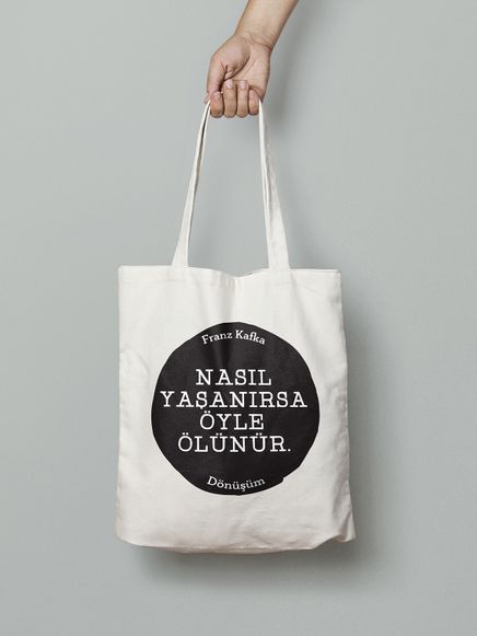 Timaş Bez Çanta (Nasıl Yaşanırsa Öyle Ölünür - Dönüşüm - Franz Kafka)