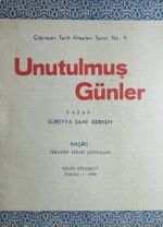 Unutulmuş Günler (4-B-14)