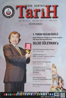 Türk Dünyası Araştırmaları Vakfı Dergisi Aralık 2015 / Sayı:348