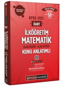 2021 KPSS ÖABT İlköğretim Matematik Video Destekli Konu Anlatımlı Modüler Set Alan Bilgisi- Alan Eğitimi