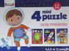 4 Mini Puzzle Uzay Macerası (2-3 Yaş)
