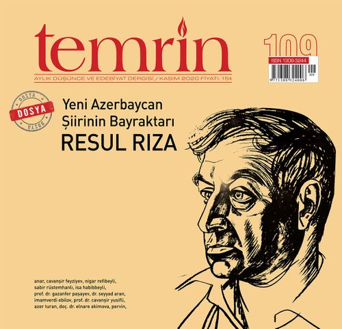 Temrin Aylık Edebiyat Dergisi Sayı:109 Kasım 2020