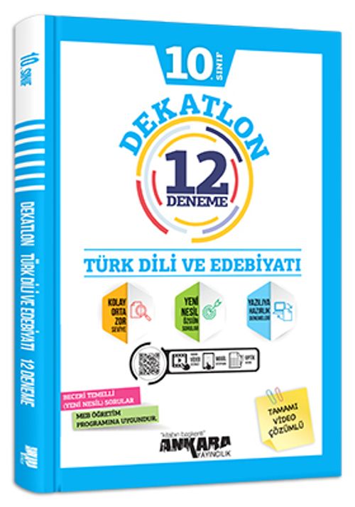 10. Sınıf Türk Dili ve Edebiyatı Dekatlon 12 Deneme