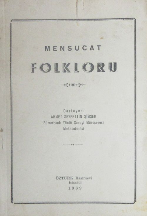 Mensucat Folkloru (1-E-55)