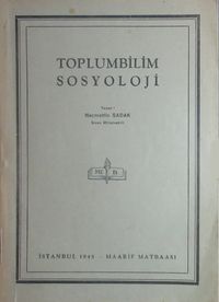 Toplumbilim Sosyoloji (2-F-35)