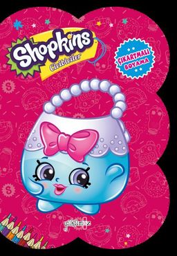Shopkins Cicibiciler / Koyu Pembe Çıkartmalı Boyama