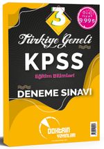 2021 KPSS Eğitim Bilimleri 3'lü Deneme Sınavı