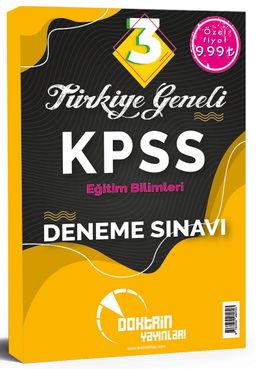 2021 KPSS Eğitim Bilimleri 3'lü Deneme Sınavı
