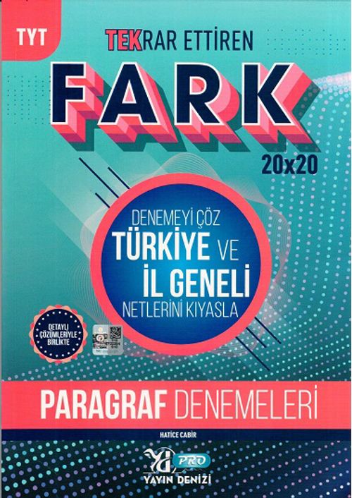 TYT Paragraf Fark 20x20 Tekrar Ettiren Denemeleri