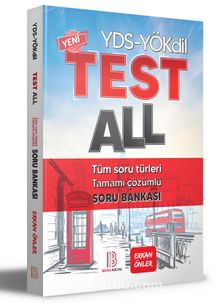 YÖKDİL - YDS Test All Tüm Soru Türleri Özgün Soru Bankası - Erkan Önler