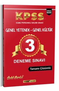 2021 KPSS Genel Yetenek Genel Kültür Tamamı Çözümlü 3 Deneme Sınavı