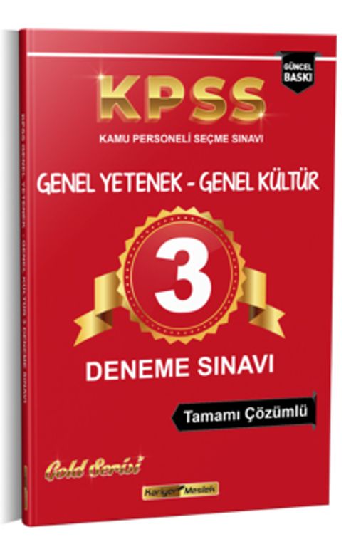 2021 KPSS Genel Yetenek Genel Kültür Tamamı Çözümlü 3 Deneme Sınavı