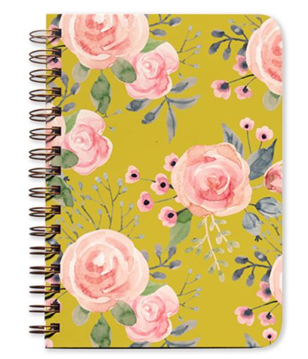 Green Floral Undated Planner