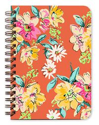 Orange Floral Undated Planner