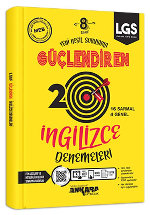8. Sınıf Güçlendiren İngilizce 20 Deneme