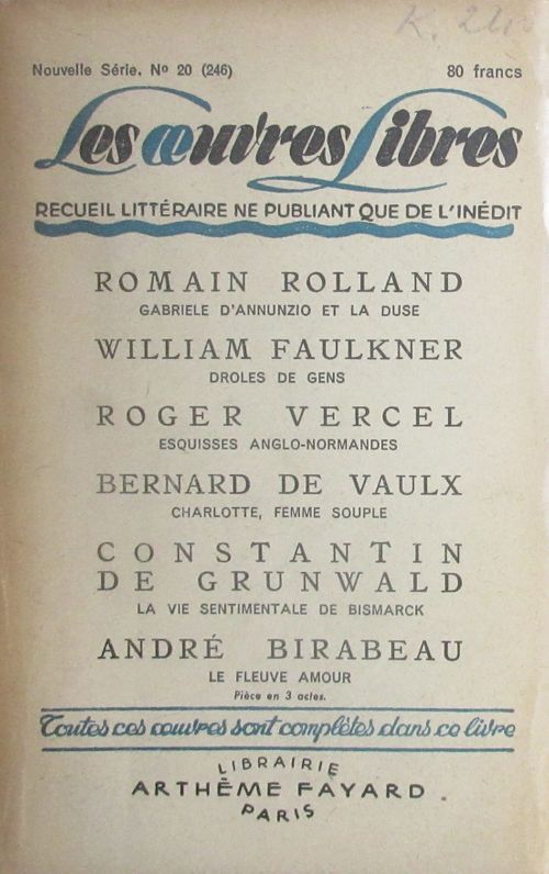 Les Euvres Libres (4-D-36)