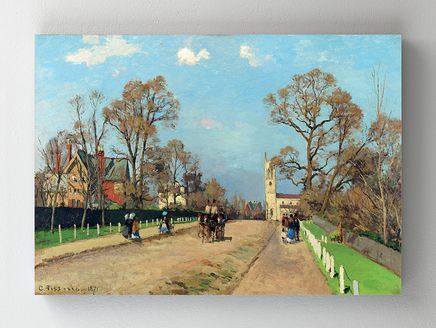Full Frame Rulo Kanvas - Camille Pissarro - The Avenue, Sydenham (FF-KT021)