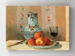 Full Frame Rulo Kanvas - Camille Pissarro - Still Life with Apples and Pitcher (FF-KT020)