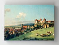 Full Frame Rulo Kanvas - Bernardo Bellotto - View of Pirna from the Sonnenstein Castle (FF-KT018)