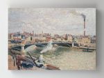 Full Frame Rulo Kanvas - Camille Pissarro - Morning, An Overcast Day, Rouen (FF-KT012)