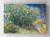 Full Frame Rulo Kanvas - Vincent van Gogh - Lilac Bush (FF-KT005)