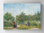 Full Frame Rulo Kanvas - Vincent Van Gogh - Garden With Courting Couples (FF-KT004)