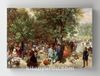 Full Frame Rulo Kanvas - Adolph Menzel - Afternoon in the Tuileries Gardens (FF-KT003)