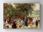 Full Frame Rulo Kanvas - Adolph Menzel - Afternoon in the Tuileries Gardens (FF-KT003)