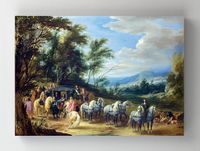 Full Frame Rulo Kanvas - Adam-François van der Meulen - Philippe François d'Arenberg meeting Troops	(FF-KT002)