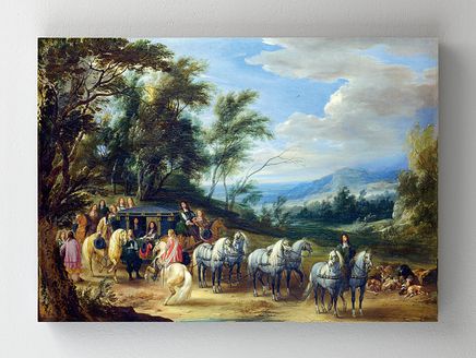 Full Frame Rulo Kanvas - Adam-François van der Meulen - Philippe François d'Arenberg meeting Troops	(FF-KT002)