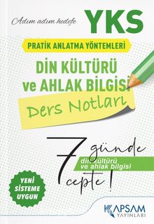 YKS (TYT-AYT) Din Kültürü Ve Ahlak Bilgisi Ders Notları - Kolektif
