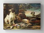 Full Frame Rulo Kanvas - David de Coninck - Dead Birds and Game with Gun Dogs and a Little Owl	(FF-KT040)